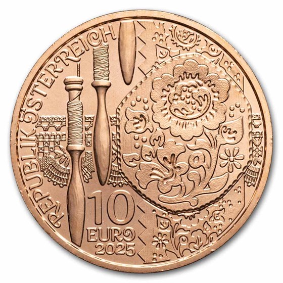 2025 Austria Copper €10 Traditional and Trendy: Linen