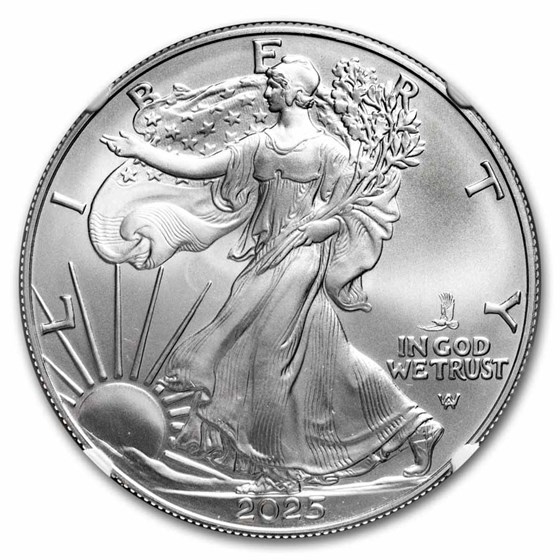 2025-(P) Silver Eagle, Eagle Privy MS-70 NGC (1st 50,000)