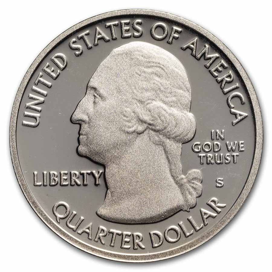 2011-S ATB Quarter Glacier Nat'l Park Proof 40-Coin Roll (Silver)