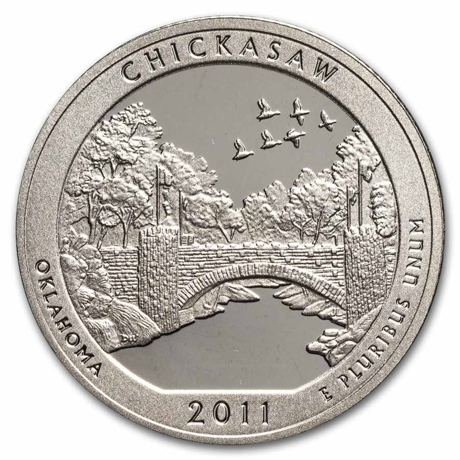 2011-S ATB Quarter Chickasaw Nat'l Proof 40-Coin Roll (Silver)