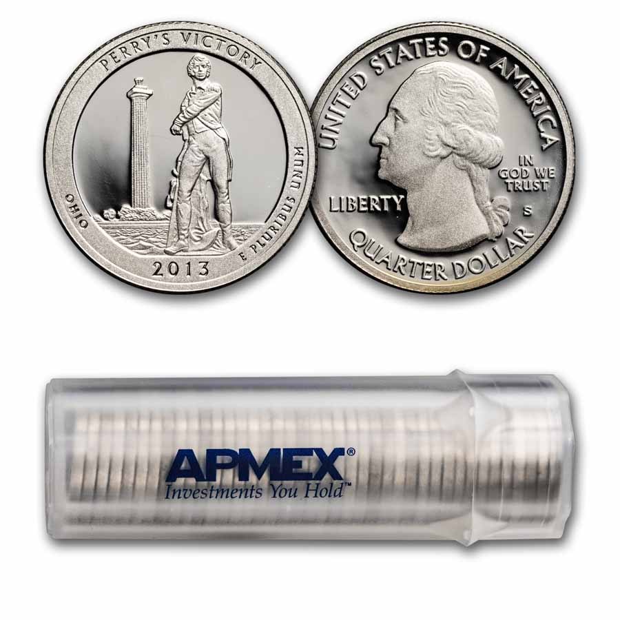 2013-S Quarter ATB Perry's Memorial Proof 40-Coin Roll (Silver)