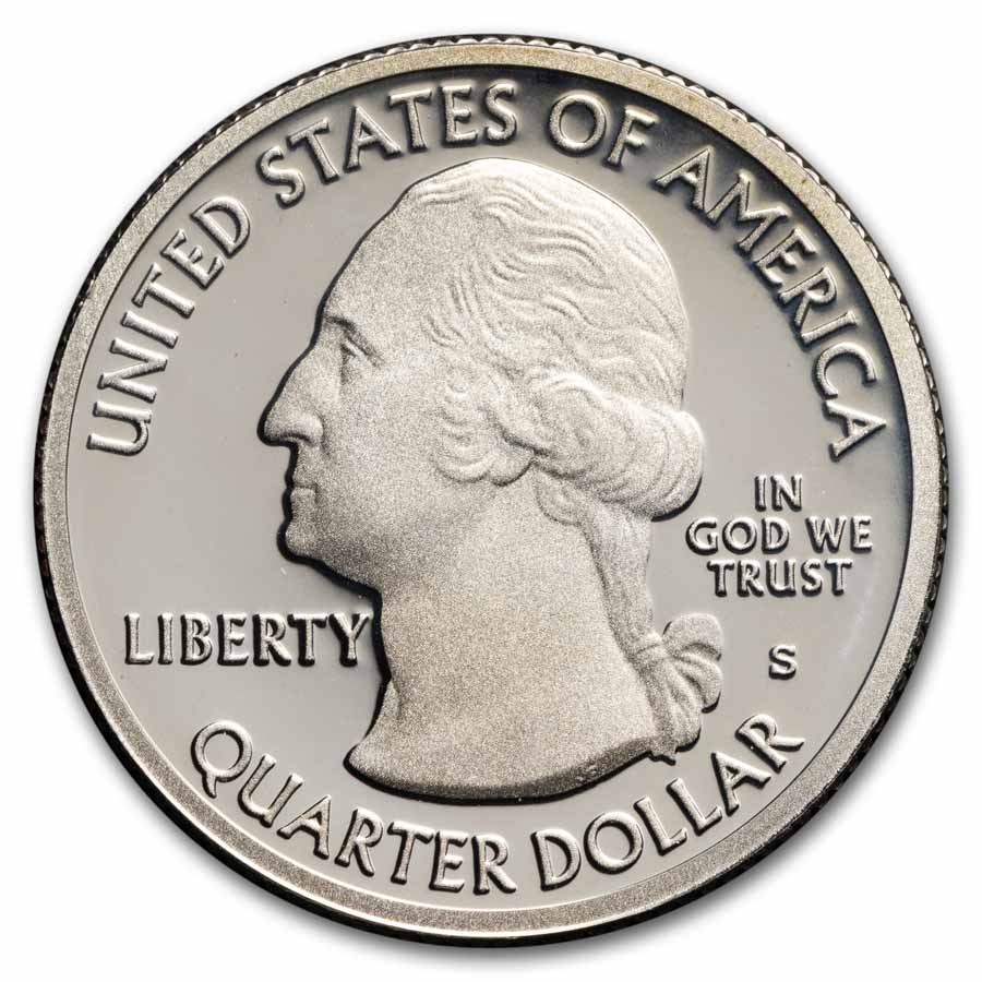 2013-S Quarter ATB Mount Rushmore Proof 40-Coin Roll (Silver)