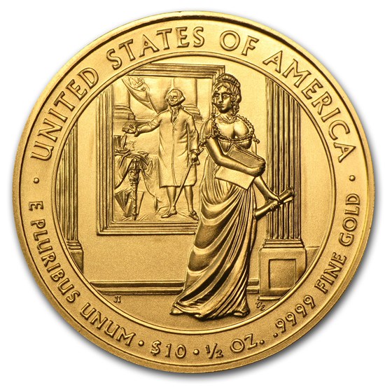 2007-W 1/2 oz Gold Dolley Madison BU (w/Box &amp; COA)