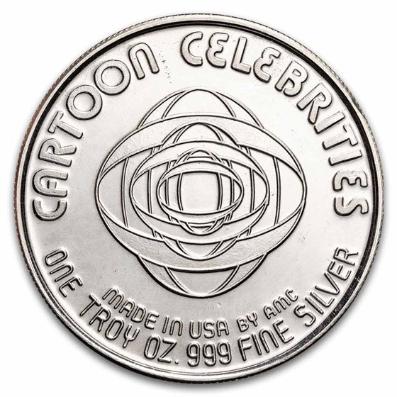 1 oz Silver Round - Cartoon Celebrities (Shazam)