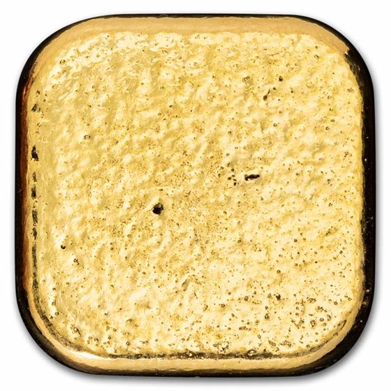 1 oz Gold Bar - 9FM Gold Button