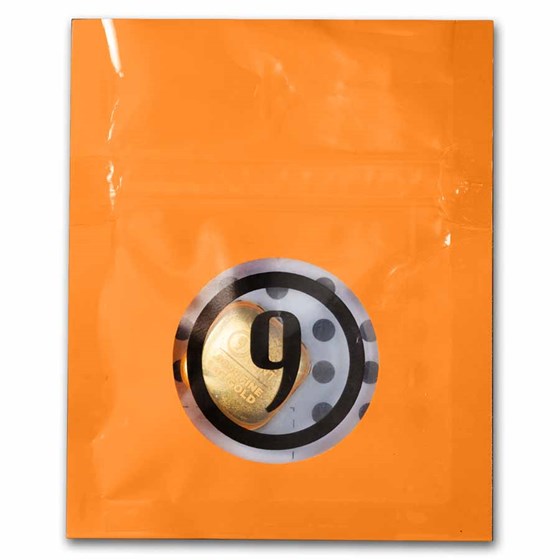 1 oz Gold Bar - 9FM Gold Button