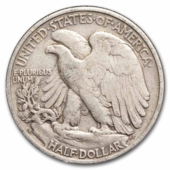 1941-D Walking Liberty Halves 20-Coin Roll Avg Circ