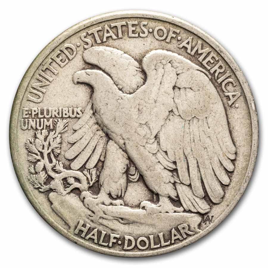 1944 Walking Liberty Halves 20-Coin Roll Avg Circ