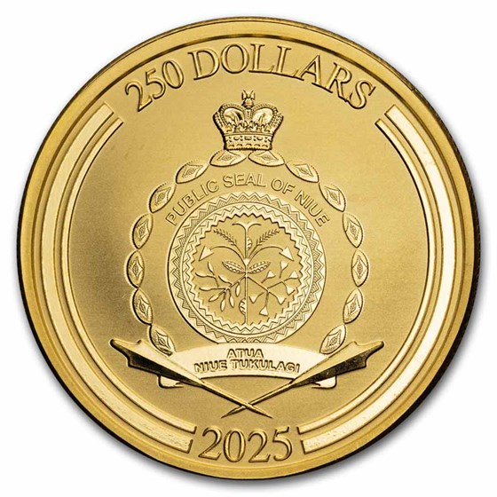 2025 Niue 1 oz Gold $250 Star Wars: Princess Leia Bullion Coin