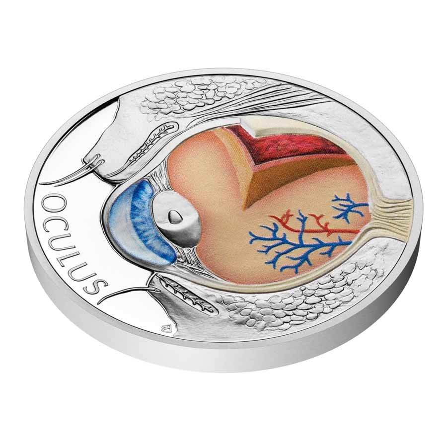 2025 Niue 1 oz Silver Proof Colorized Human Body - Eye