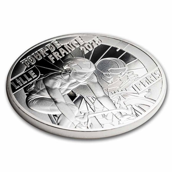 2025 Proof Silver €10 Tour de France w/ Box &amp; COA