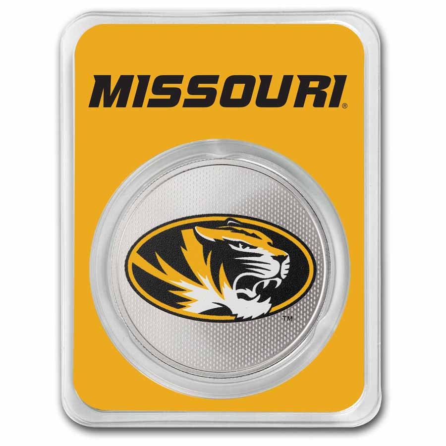 University of Missouri 1 oz Silver Colorized Round (in TEP)