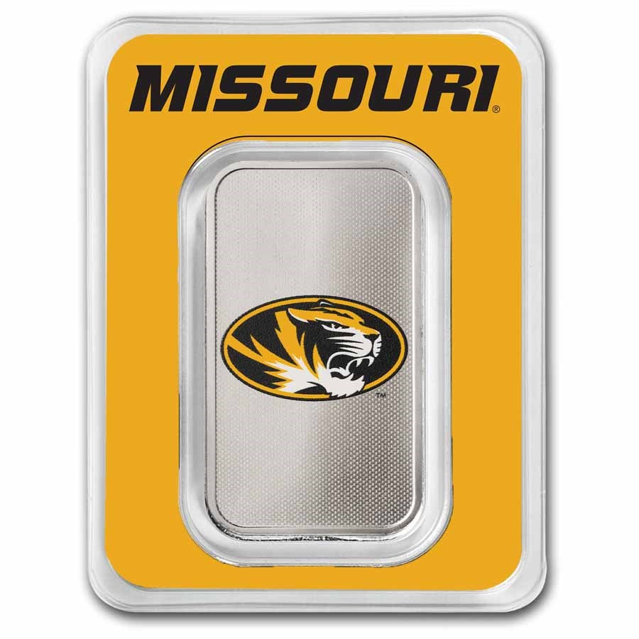 University of Missouri 1 oz Silver Colorized Bar (in TEP)