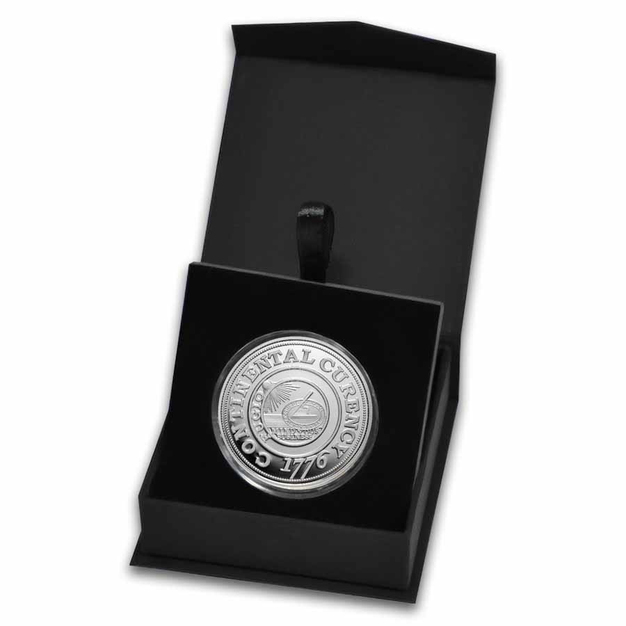 1 oz Silver Proof - 1776 Continental Currency Dollar Coin (w/Box)