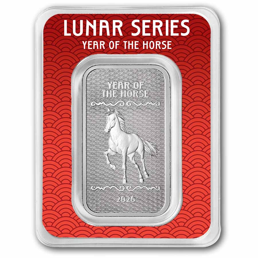 1 oz Silver Bar - 2026 APMEX Year of the Horse (TEP, Series 2)