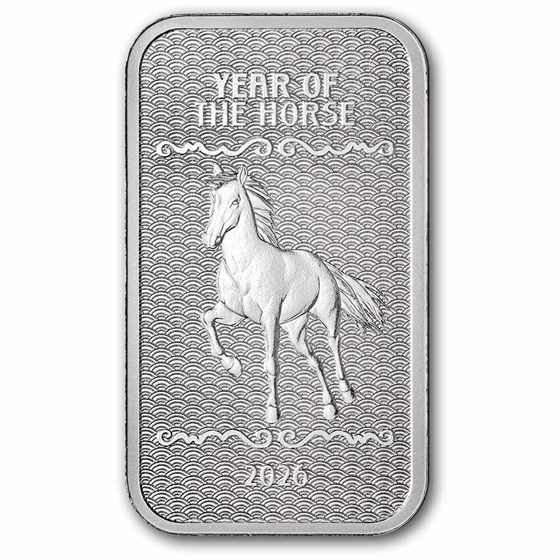 1 oz Silver Bar - 2026 APMEX Year of the Horse (TEP, Series 2)