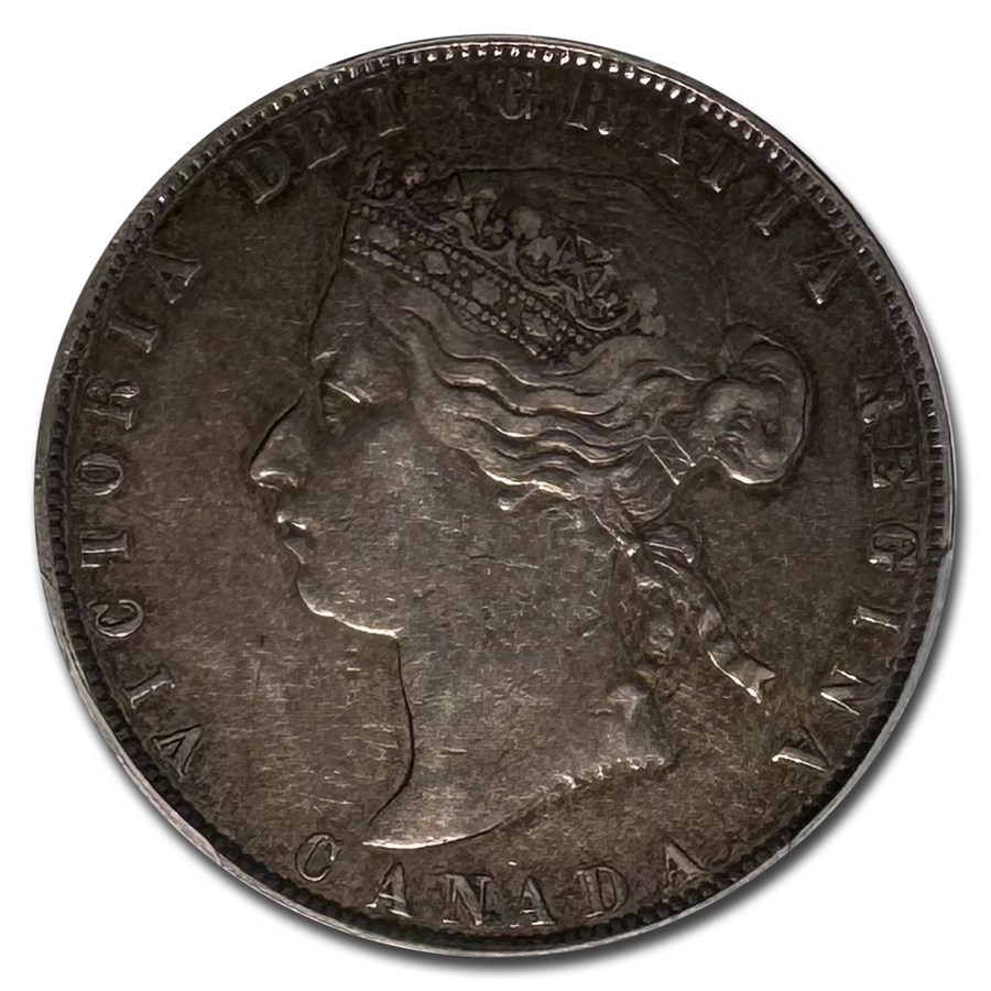 1871-H Canada Silver 50 Cents Victoria VF-35 PCGS