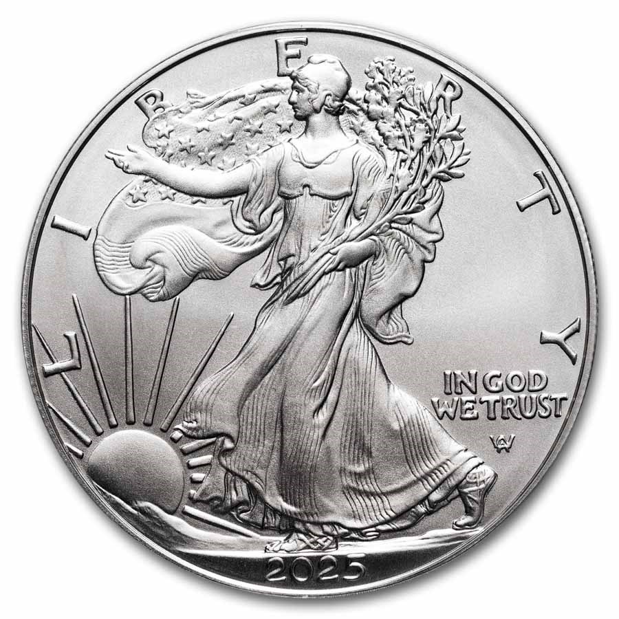 2025-W Burnished Silver Eagle SP-70 PCGS (AR, Damstra)