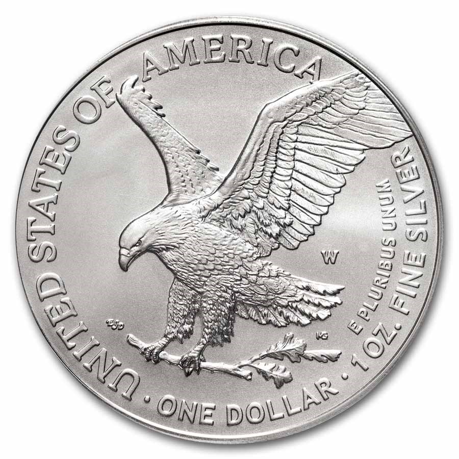 2025-W Burnished Silver Eagle SP-70 PCGS (AR, Damstra)