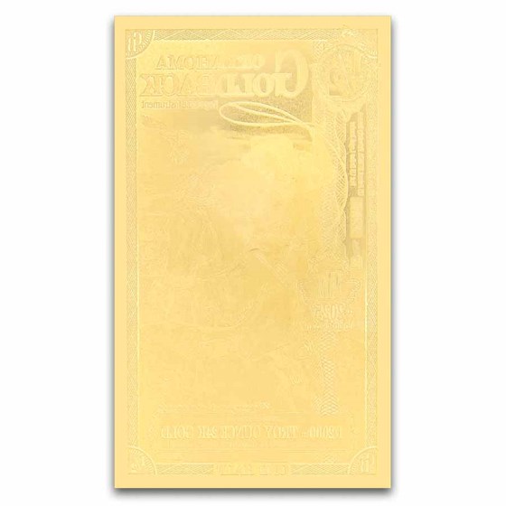 1/2 Oklahoma Goldback - Aurum Gold Foil Note (24k)