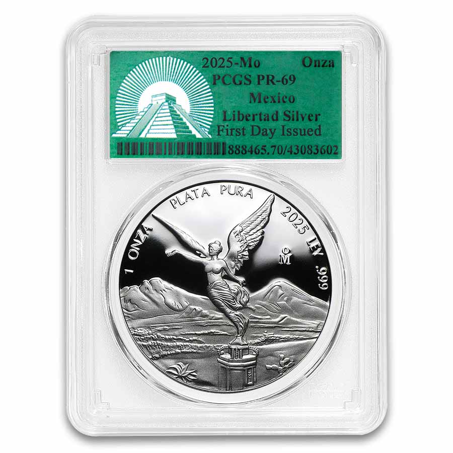 2025 Mexico 1 oz Silver Proof Libertad PR-69 PCGS (FDI)