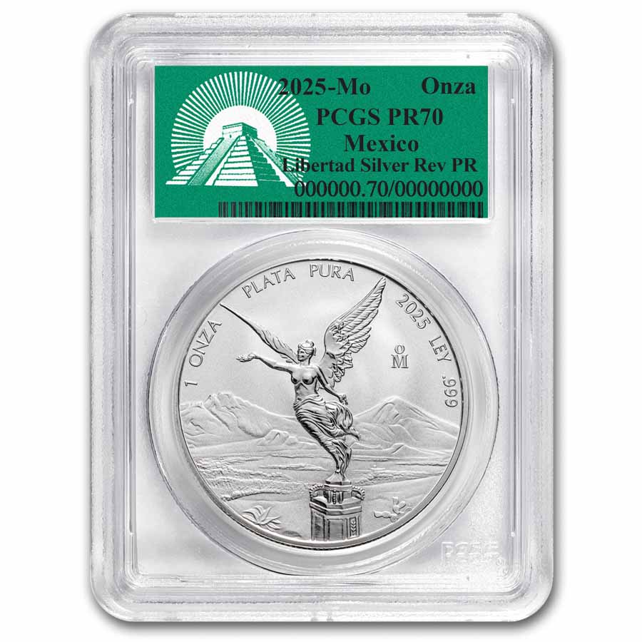 2025 Mexico 1 oz Silver Libertad Reverse Proof PR-70 PCGS (FDI)