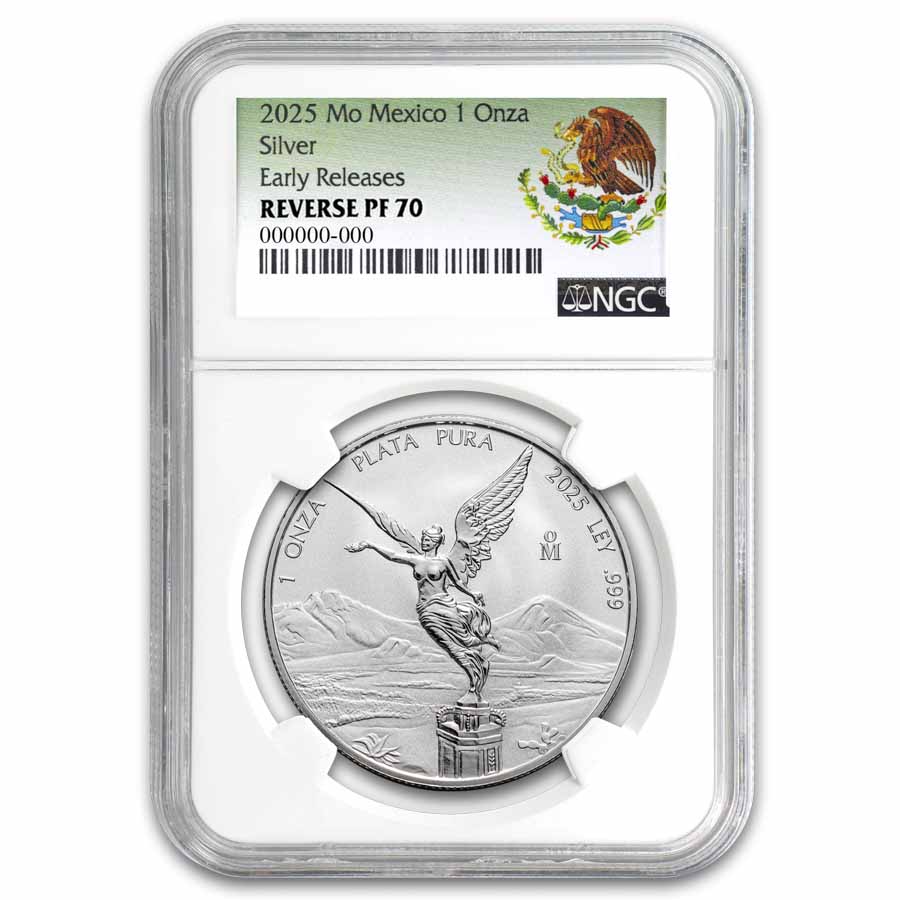 2025 Mexico 1 oz Silver Libertad Reverse Proof PF-70 NGC (ER)
