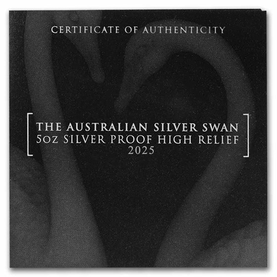 2025 Australia 5 oz Silver Swan PR-70 PCGS HR (FS, Swan Label)
