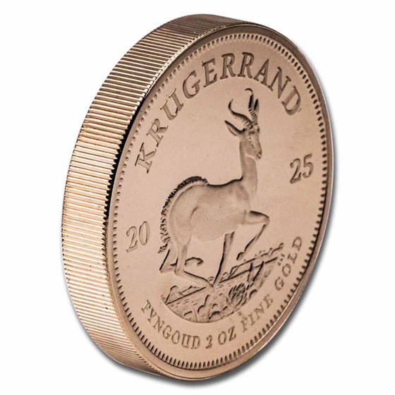 2025 South Africa 2 oz Piedfort Proof Gold Krugerrand