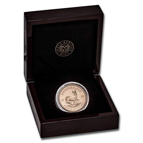 2025 South Africa 2 oz Piedfort Proof Gold Krugerrand