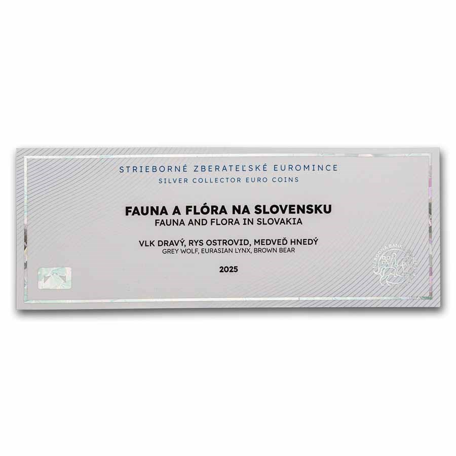 2025 Silver Fauna & Flora in Slovakia 3-Coin Set