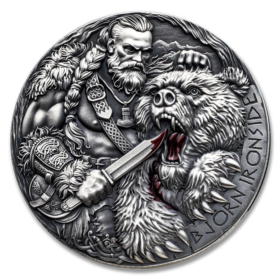 2025 Cameroon 2 oz Silver Way to Valhalla: Björn Ironside