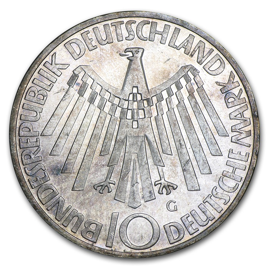 Germany Silver 10 Deutsche Mark Commems BU/Proof (1972-1997)