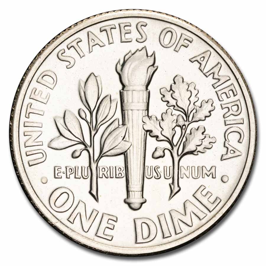 1958 Roosevelt Dime 50-Coin Roll Proof