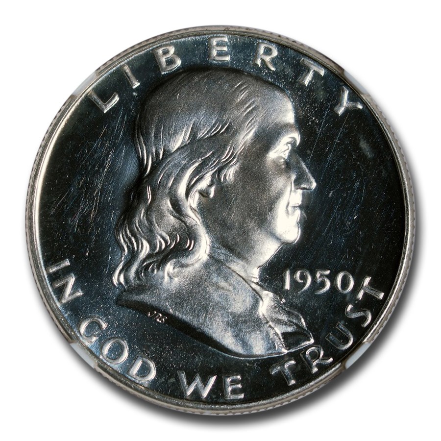 1950 Franklin Half Dollar PF-65+ UCAM NGC