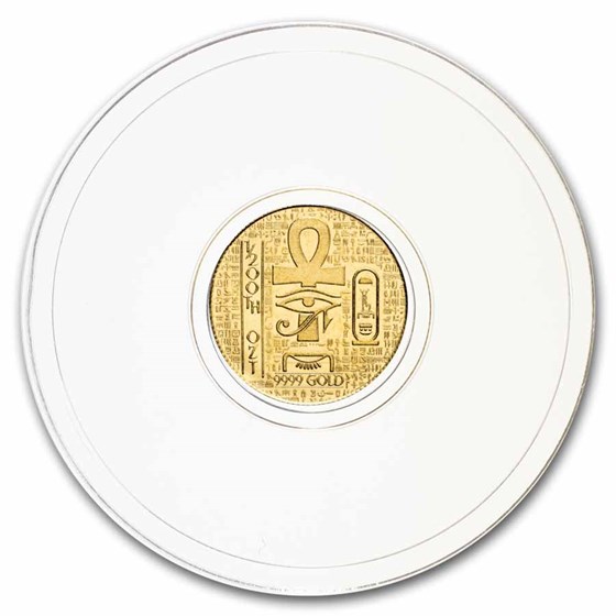 1/200 oz Gold Round: Egyptian King Tut - MPM