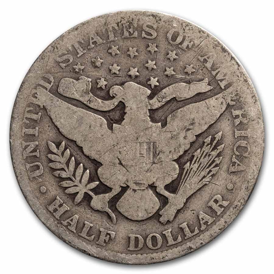 1901 Barber Half Dollar 20-Coin Roll Avg Circ