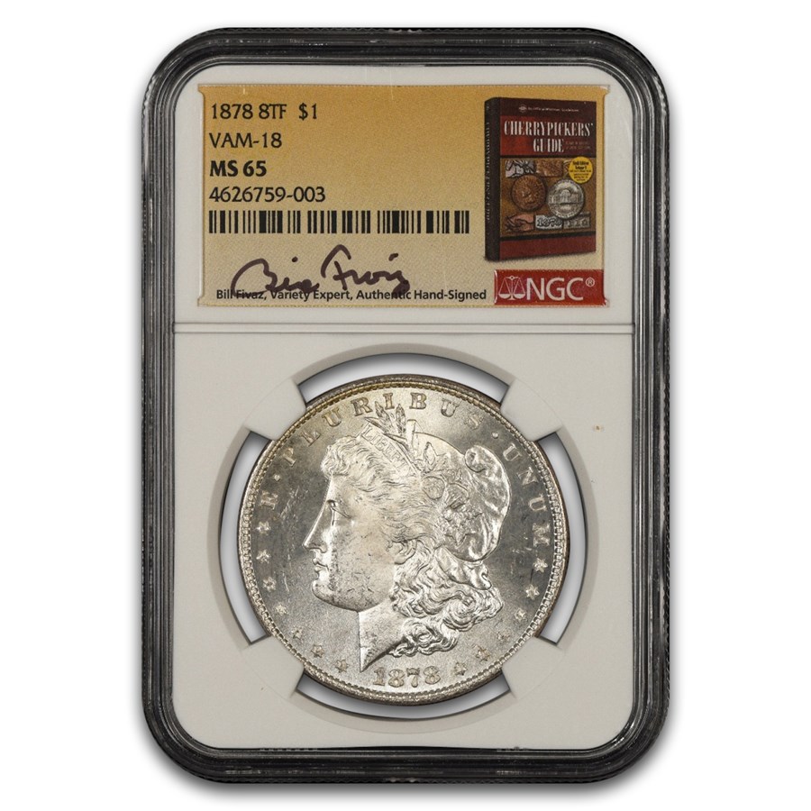 1878 Morgan Dollar 8 TF MS-65 NGC (VAM-18, Fivaz)