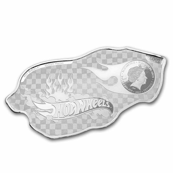 2025 PAMP Hot Wheels™ 24/Seven™ Shaped &amp; Colorized Coin