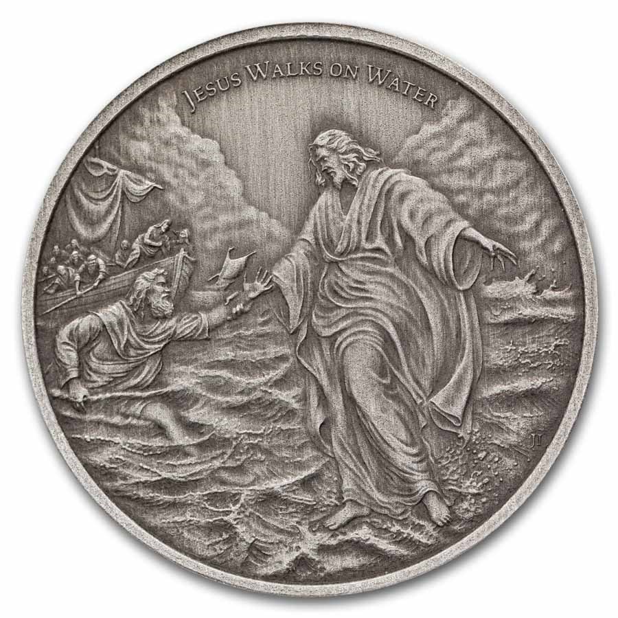 2026 Niue 1 oz Silver Antique Wonders of Christ: Walking on Water 2026 Niue 1 oz Silver Antique Wonders of Christ: Walking on Water