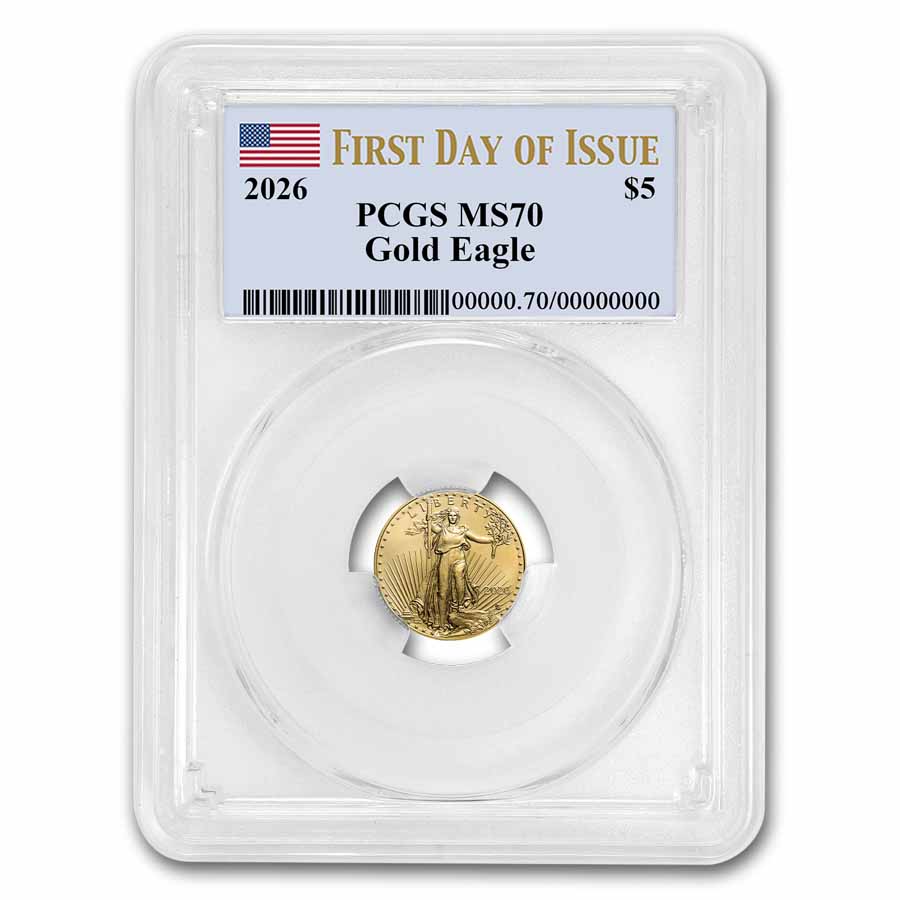 2026 1/10 oz American Gold Eagle MS-70 PCGS (First Day of Issue)