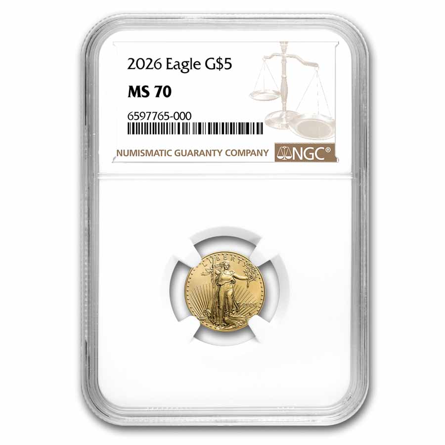 2026 1/10 oz American Gold Eagle MS-70 NGC