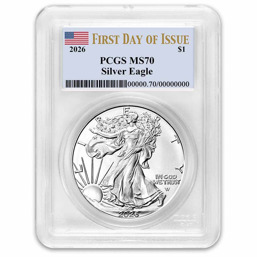 2026 American Silver Eagle MS-70 PCGS (First Day of Issue)