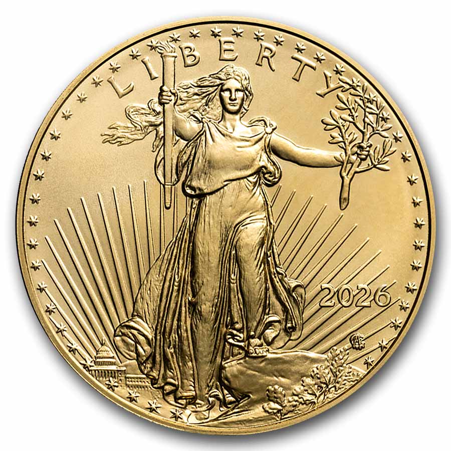 2026 1/4 oz American Gold Eagle Coin BU