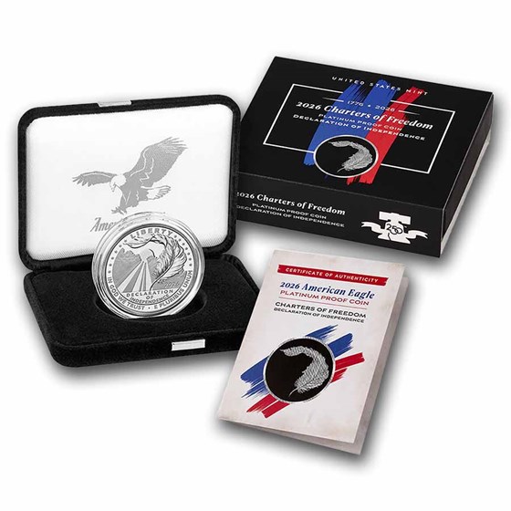 2026-W 1 oz Proof American Platinum Eagle (w/Box &amp; COA)