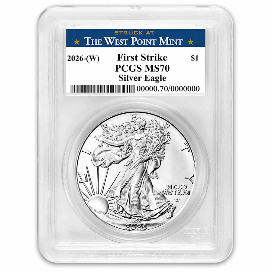 2026-(W) American Silver Eagle MS-70 PCGS (FS, West Point Label)