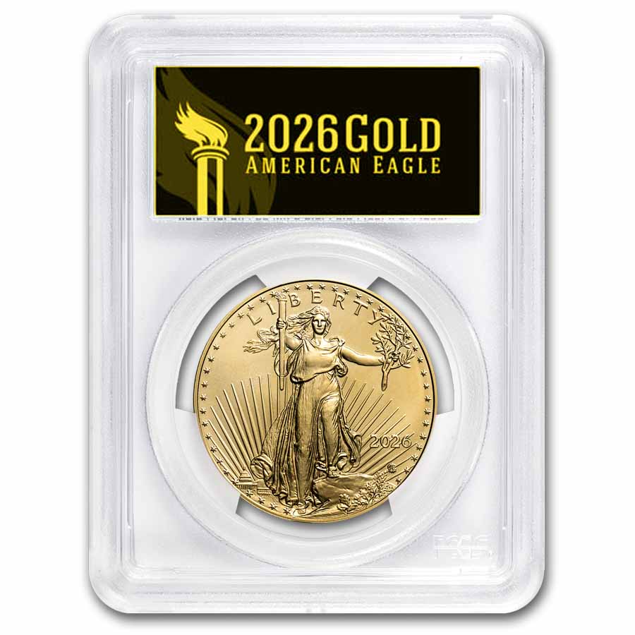 2026-(W) 1 oz American Gold Eagle MS-70 PCGS (FDI, Black Label)