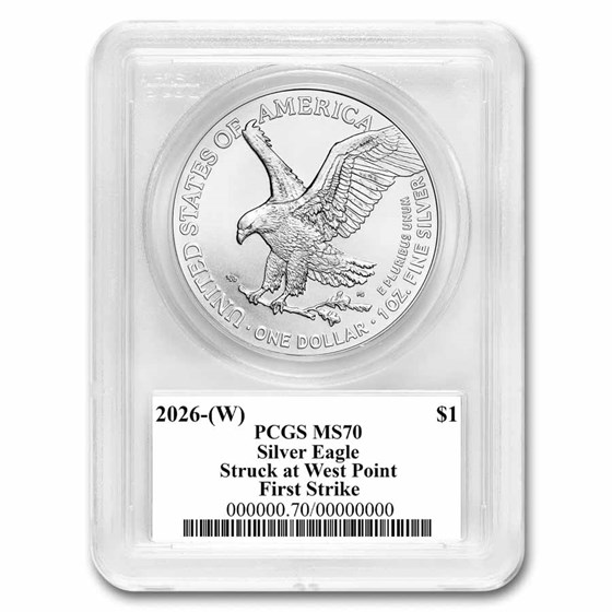 2026-(W) American Silver Eagle MS-70 PCGS (FS, Black Label)
