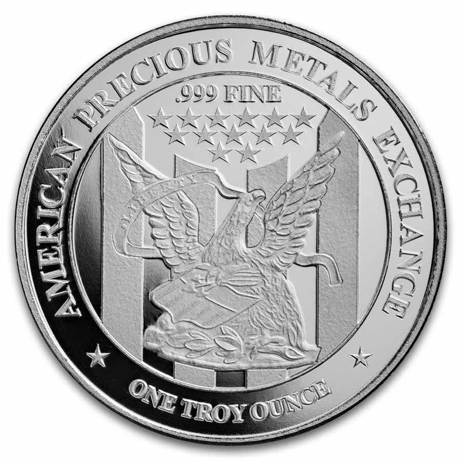 1 oz Silver Round - APMEX 25th Anniversary (OKC ANA TEP)