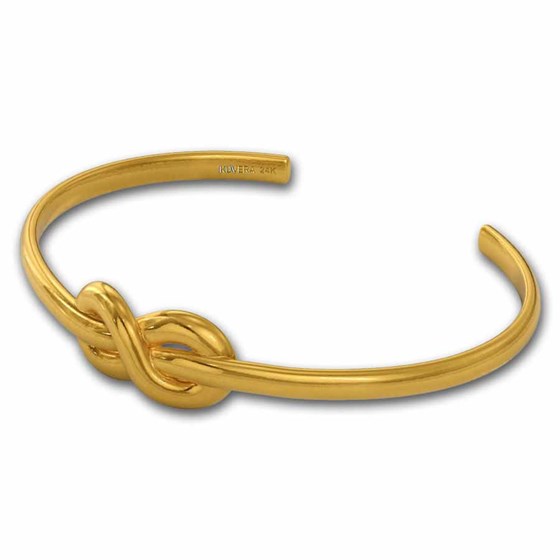 Kuvera 24K Infinity Knot Bracelet 7.5"